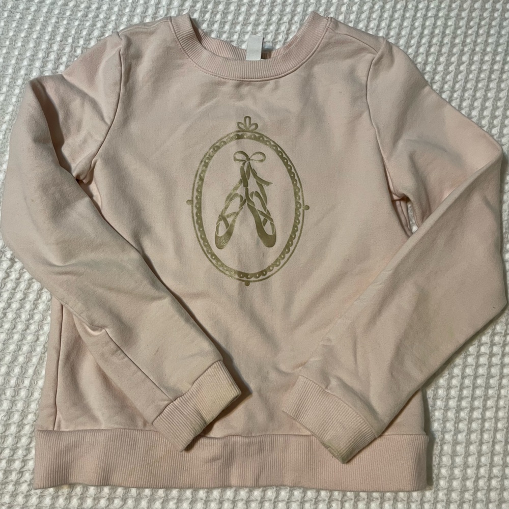 Pink Ballet Graphic Girl’s Sweatshirt